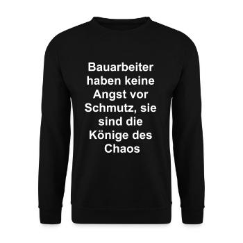 Chaos King Gift - Unisex Sweatshirt - black - Front - Alina (178cm) & Michal (187cm)