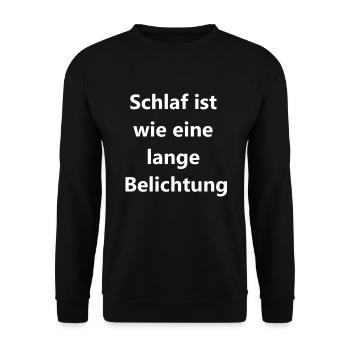 Sleepless in the Dark Gift - Unisex Sweatshirt - black - Front - Alina (178cm) & Michal (187cm)