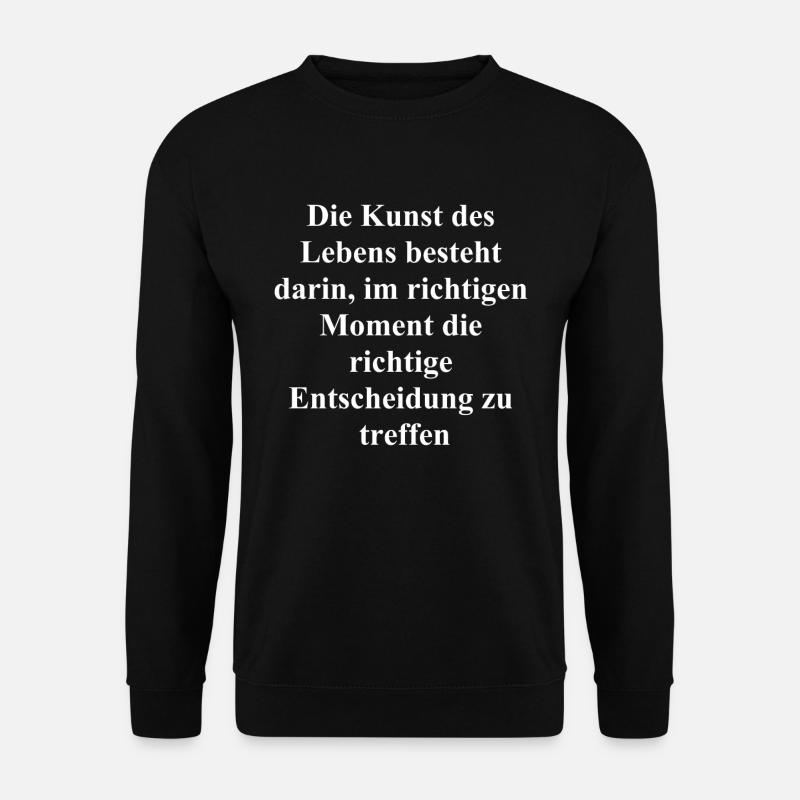 Life Wisdom Gift - Unisex Sweatshirt - black
