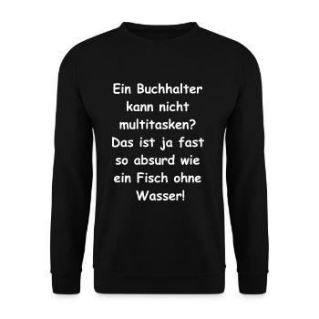 Les comptables sont les vrais super-héros - Sweat-shirt Unisexe - noir - Devant - Alina (178cm) & Michal (187cm)