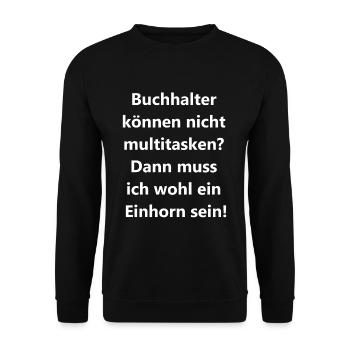 Accounting is a way of life - Unisex Sweatshirt - black - Front - Alina (178cm) & Michal (187cm)