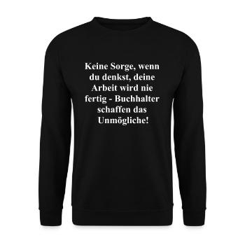 Create the impossible Gift - Unisex Sweatshirt - black - Front - Alina (178cm) & Michal (187cm)