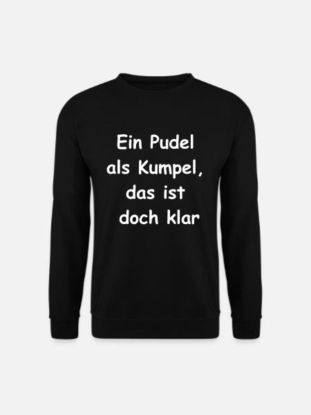 Cadeau Caniche Buddy - Sweat-shirt Unisexe - noir