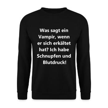 Bloody Gift - Unisex Sweatshirt - black - Front - Alina (178cm) & Michal (187cm)