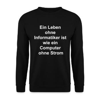 Gift for Nerds - Unisex Sweatshirt - black - Front - Alina (178cm) & Michal (187cm)