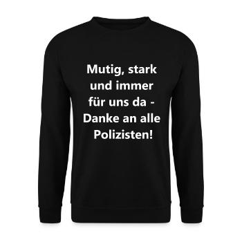 Cadeau Héros de tous les jours - Sweat-shirt Unisexe - noir - Devant - Alina (178cm) & Michal (187cm)