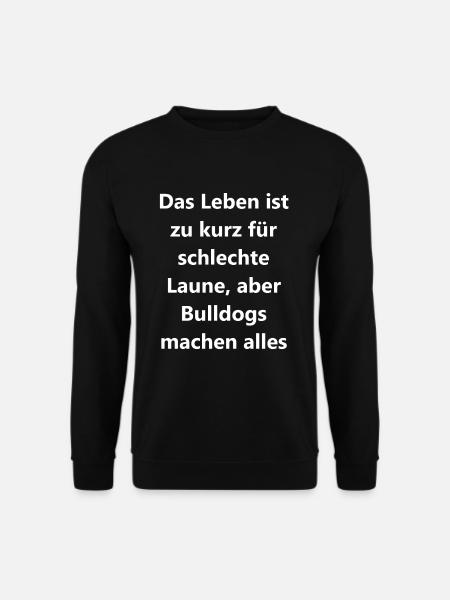 Bulldog-Geschenk - Unisex Pullover - Schwarz