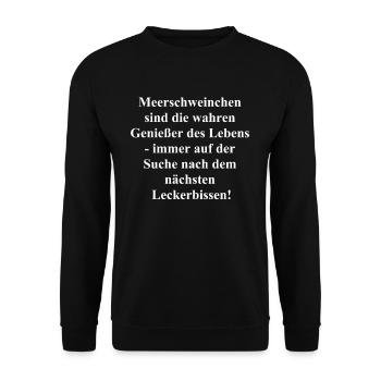 Cadeaux mignons de cochon d’Inde pour ceux qui ont la dent sucrée - Sweat-shirt Unisexe - noir - Devant - Alina (178cm) & Michal (187cm)
