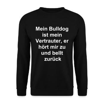 Gift for Dog Lover - Unisex Sweatshirt - black - Front - Alina (178cm) & Michal (187cm)