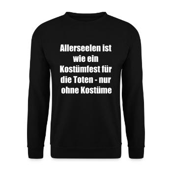 Originelles Geschenk zum Gedenken - Unisex Pullover - Schwarz - Vorne - Alina (178cm) & Michal (187cm)