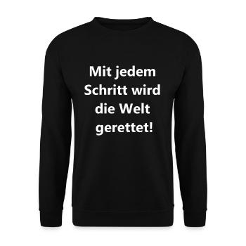 Heroic Hiking Gift - Unisex Sweatshirt - black - Front - Alina (178cm) & Michal (187cm)