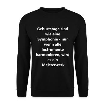 Cadeau personnalisé pour un anniversaire - Sweat-shirt Unisexe - noir - Devant - Alina (178cm) & Michal (187cm)