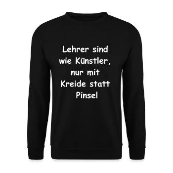 Cadeau de la passion de l’enseignant - Sweat-shirt Unisexe - noir - Devant - Alina (178cm) & Michal (187cm)