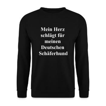Cadeau personnalisé pour les amoureux des chiens - Sweat-shirt Unisexe - noir - Devant - Alina (178cm) & Michal (187cm)