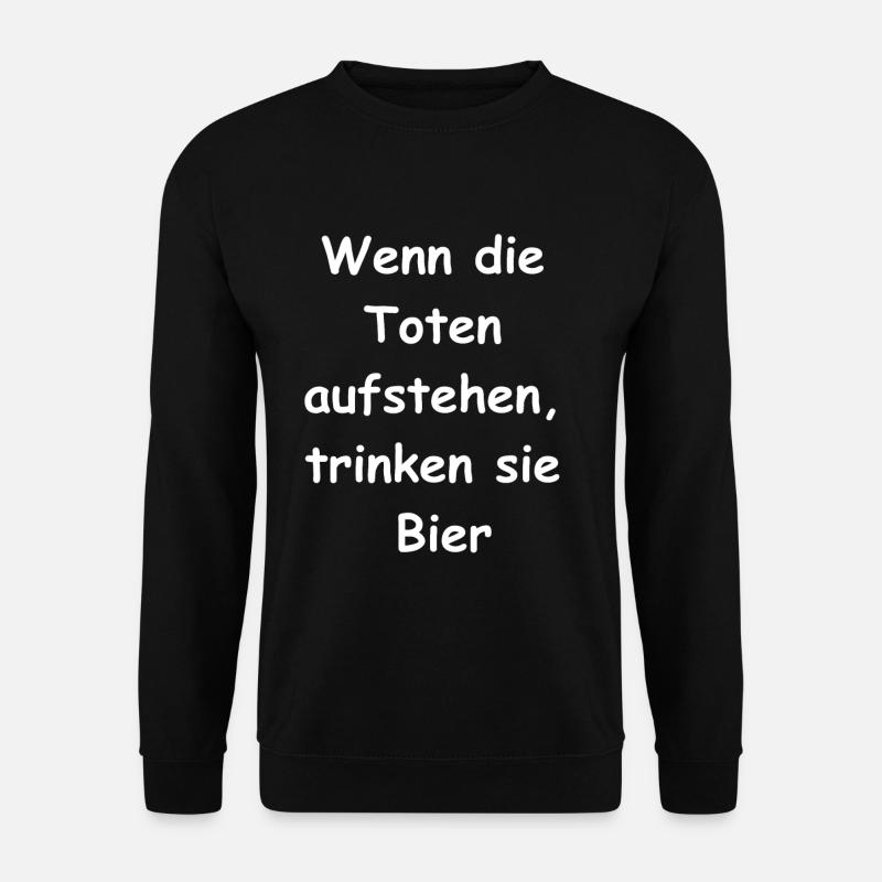 Bierliebhaber Geschenk - Unisex Pullover - Schwarz