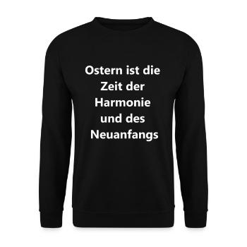 Oster-Geschenkbox - Unisex Pullover - Schwarz - Vorne - Alina (178cm) & Michal (187cm)