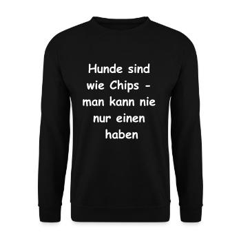 Fellnasen-Geschenk - Unisex Pullover - Schwarz - Vorne - Alina (178cm) & Michal (187cm)