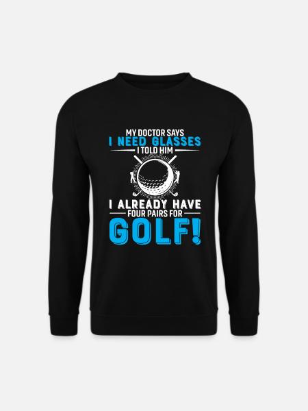 Mi médico dice que necesito gafas... Le dije que ya leía - Unisex sweater - sort