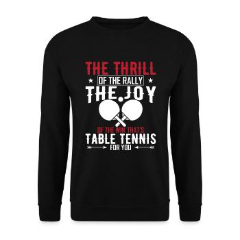 Der Nervenkitzel der Rallye, die Freude über den Sieg - das - Unisex Pullover - Schwarz - Vorne - Alina (178cm) & Michal (187cm)