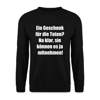 Sunday of the Dead Gifts - Unisex Sweatshirt - black - Front - Alina (178cm) & Michal (187cm)
