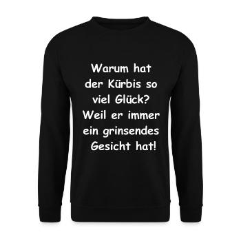 Spooky lucky charm - Unisex Sweatshirt - black - Front - Alina (178cm) & Michal (187cm)