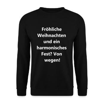 Personalized gifts for your loved ones - Unisex Sweatshirt - black - Front - Alina (178cm) & Michal (187cm)