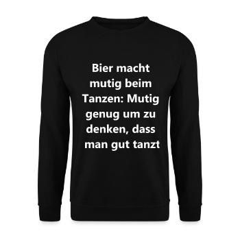 Gift for dancing grouches - Unisex Sweatshirt - black - Front - Alina (178cm) & Michal (187cm)