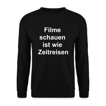 CineTime Gift - Unisex Sweatshirt - black - Front - Alina (178cm) & Michal (187cm)