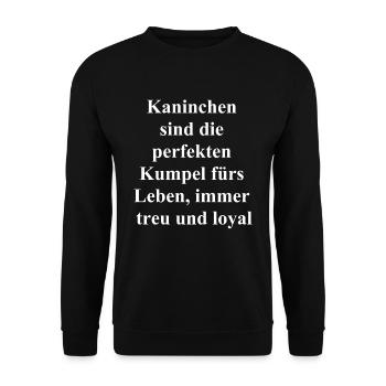 Cadeau d’amitié hopping - Sweat-shirt Unisexe - noir - Devant - Alina (178cm) & Michal (187cm)