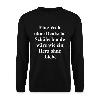 "A matter of the heart" gift - Unisex Sweatshirt - black - Front - Alina (178cm) & Michal (187cm)