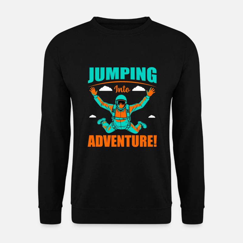 Jumping into adventure! - Unisex Sweatshirt - black