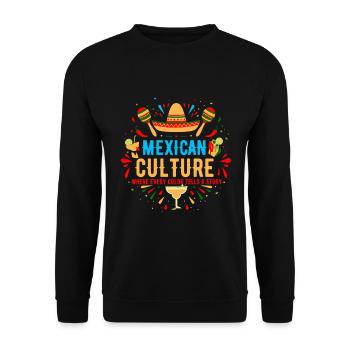 Mexican culture: Where every color tells a story. - Unisex Sweatshirt - black - Front - Alina (178cm) & Michal (187cm)