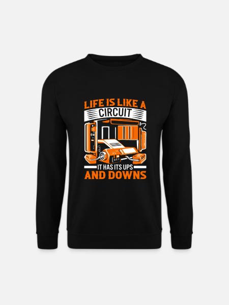 Das Leben ist wie ein Kreislauf; Es hat seine Höhen und Tiefen! - Unisex Pullover - Schwarz