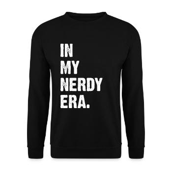 In My Nerdy Era - Unisex Pullover - Schwarz - Vorne - Alina (178cm) & Michal (187cm)