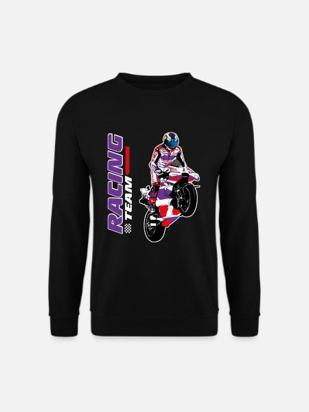 Motorradrennen - Superbike - Unisex Pullover - Schwarz