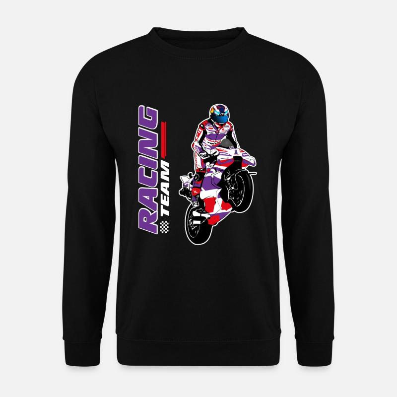 Motorradrennen - Superbike - Unisex Pullover - Schwarz