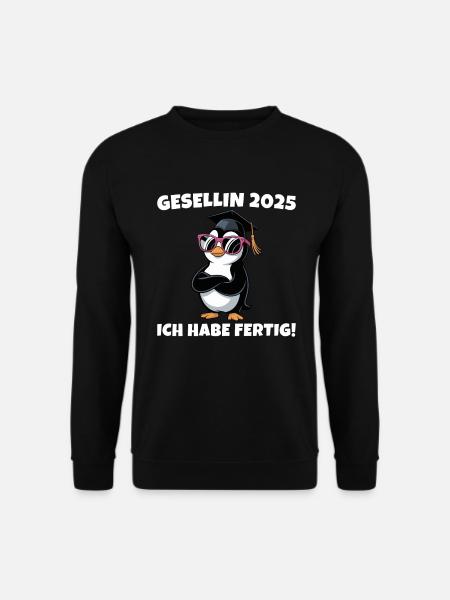 Gesellin 2025 Ausbildung bestanden Gesellenprüfug - Unisex Pullover - Schwarz