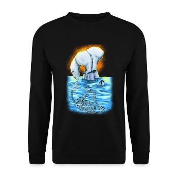 Polarbear World Bear Environnement Nature Protection des animaux Animal - Sweat-shirt Unisexe - noir - Devant - Alina (178cm) & Michal (187cm)
