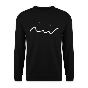 Visage ennuyeux - Sweat-shirt Unisexe - noir - Devant - Alina (178cm) & Michal (187cm)