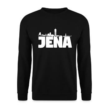 Jena - Unisex Sweatshirt - black - Front - Alina (178cm) & Michal (187cm)