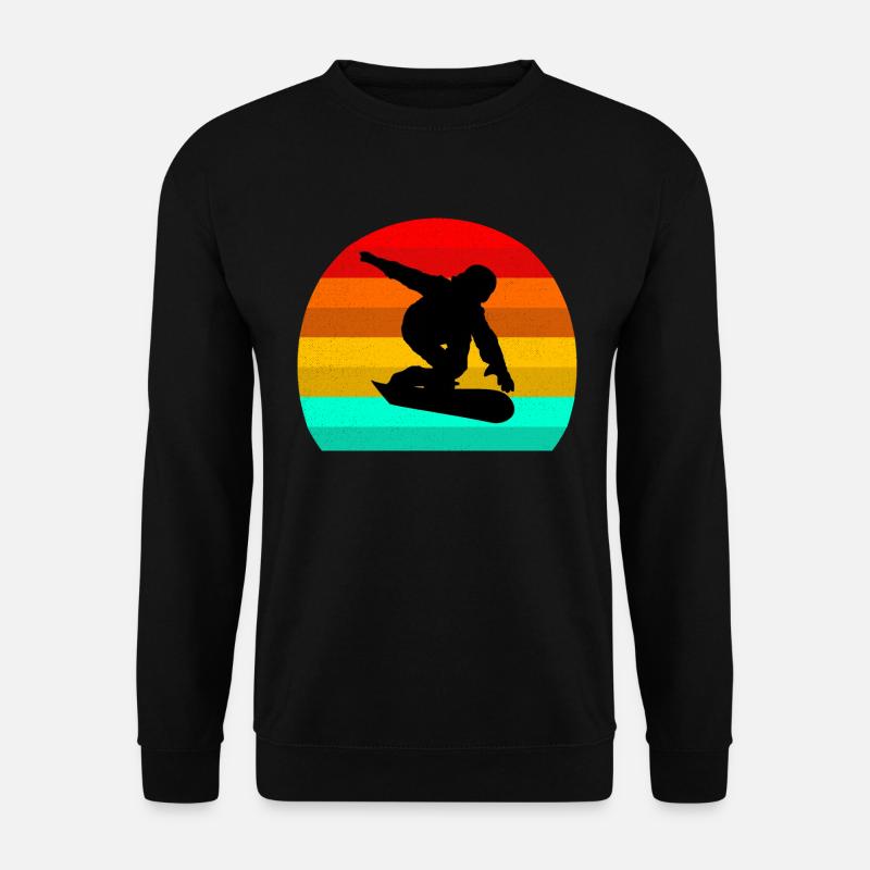 Snowboarder Retro Snowboarding - Unisex Sweatshirt - black