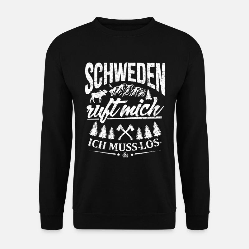 Schweden ruft mich - ich muss los - Unisex Pullover - Schwarz