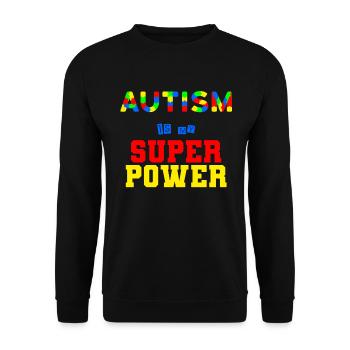 Autismus - Unisex Pullover - Schwarz - Vorne - Alina (178cm) & Michal (187cm)