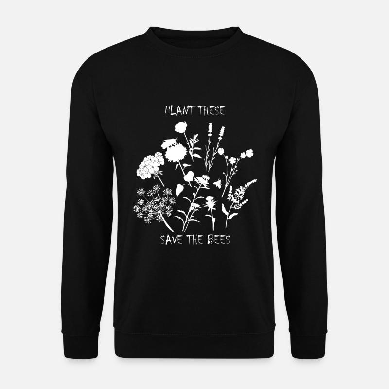 Fleurs - Sweat-shirt Unisexe - noir