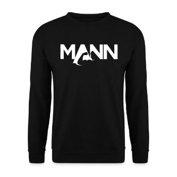 L’homme - l’homme qui peut ! - Sweat-shirt Unisexe - noir - Devant - Alina (178cm) & Michal (187cm)