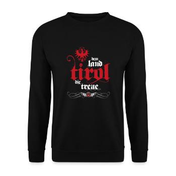 The Tyrol white loyalty - Unisex Sweatshirt - black - Front - Alina (178cm) & Michal (187cm)