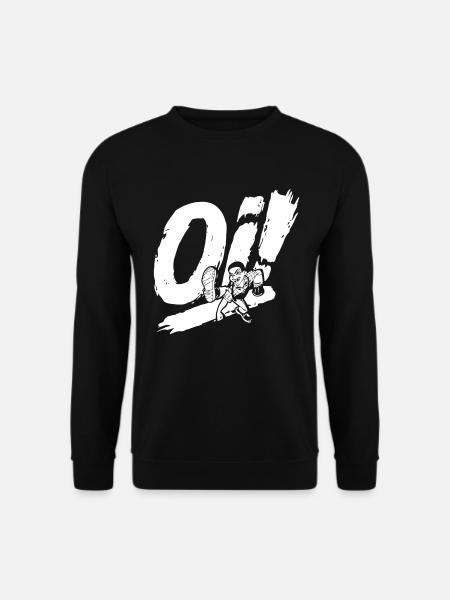 Oi! - Skinhead (white) - Unisex Sweatshirt - black