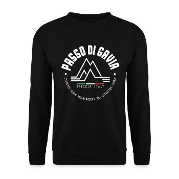 PASSO DI GAVIA ITALY MOUNTAIN CLIMB CYCLING - Unisex Sweatshirt - black - Front - Alina (178cm) & Michal (187cm)