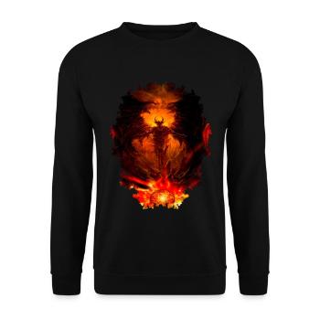The Devil - Unisex Sweatshirt - black - Front - Alina (178cm) & Michal (187cm)