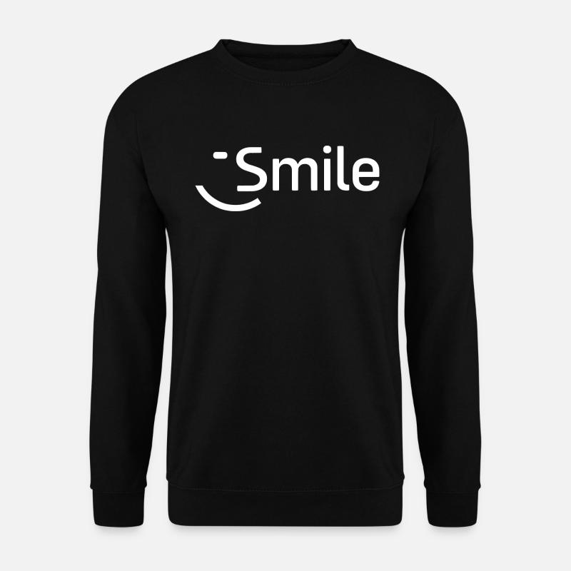Smile - Unisex Pullover - Schwarz